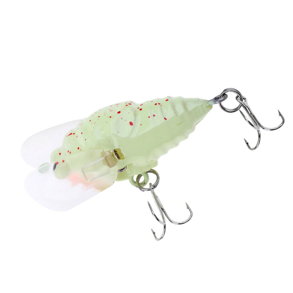 Cicada Sinking Fishing Lures Minnow Crankbait w/Treble Hook Bass