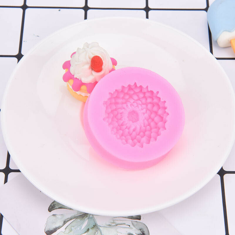 Chrysanthemum Handmade Soap Mold Flower Cake Silicone Molds Chocolate Mou.l8