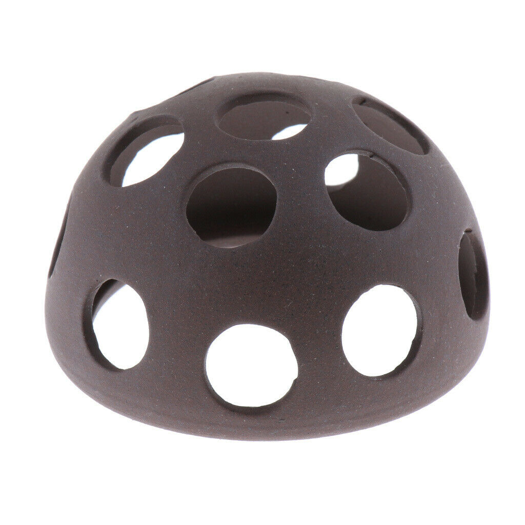 3 x Ceramic Half Ball Shape Reptile Hides Cave, Decoration Fish Tank Aquarium