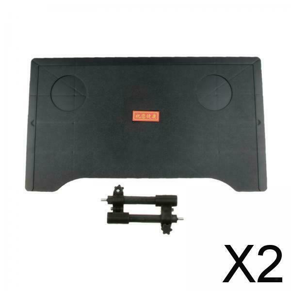 2X Wheelchair Tray Table with Two Cup Holders for Disabled Eating Reading Rest