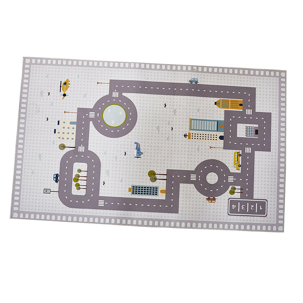 130x80cm Area Rugs Playroom Road Traffic Baby Crawling Carpet Floor Mat Pad