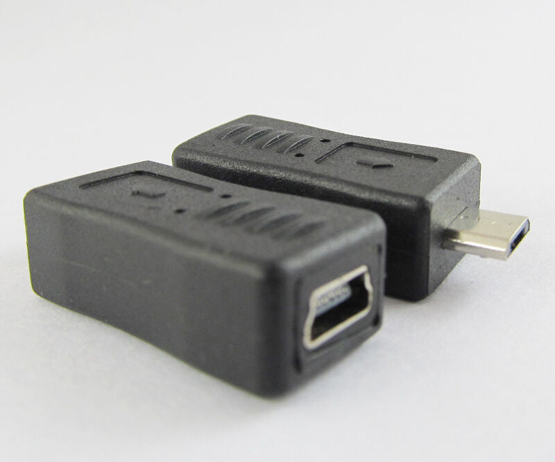 50pcs Mini 5pin USB Female To Micro 5pin Male Plug USB Adapter Connector