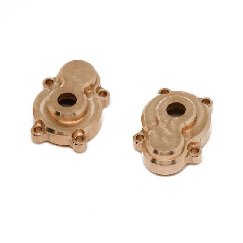 2Pcs Brass Front Rear Outer Portal Drive Housing Cover for YK4102 YK4103 YK408K4
