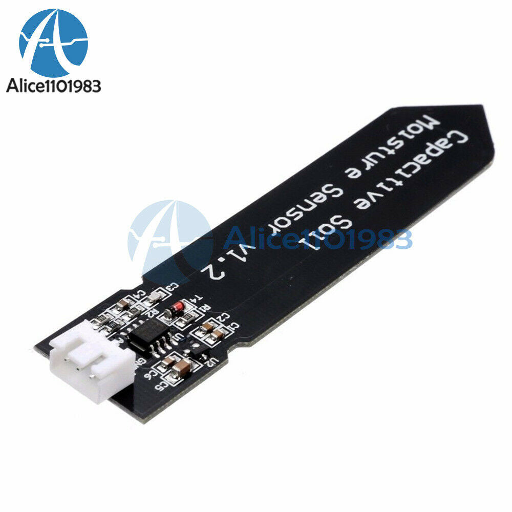 10PCS Analog Capacitive Soil Moisture Sensor V1.2 Corrosion Resistant with Cable