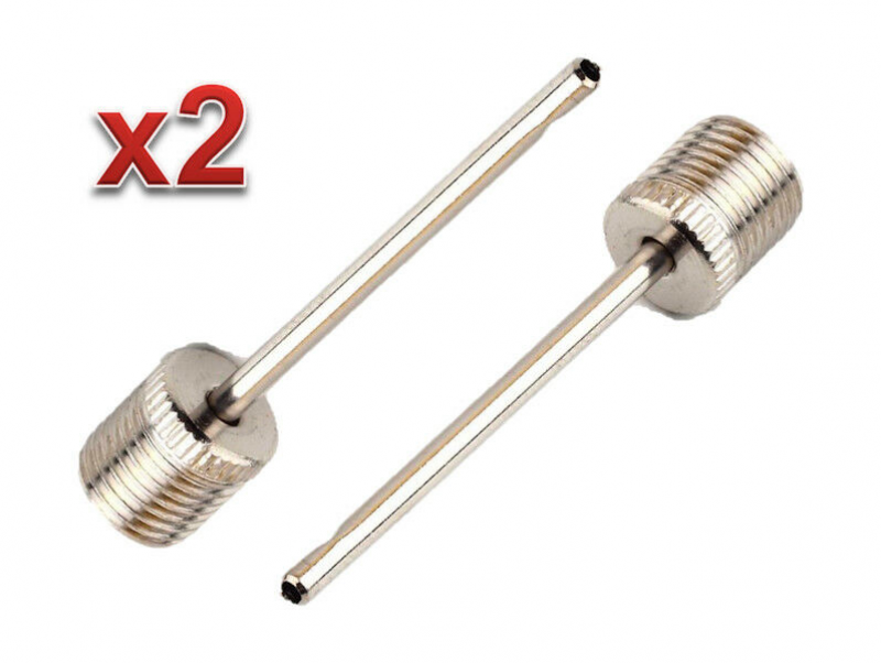 2Pcs Rugby Volleyball Tennis Valve Adapter Football Pump Inflation Needle