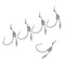 5pcs Lead Weighted Jig Fishing Hooks Worm Crank Hook With Spinners Spoon 7g
