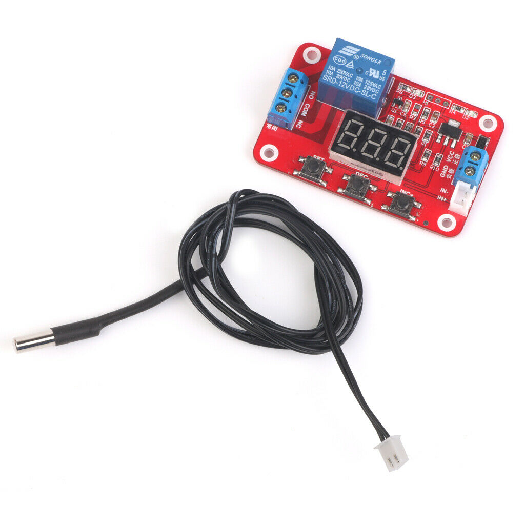 12V Temperature Digital Display Module Relay Sensor Switch Controller