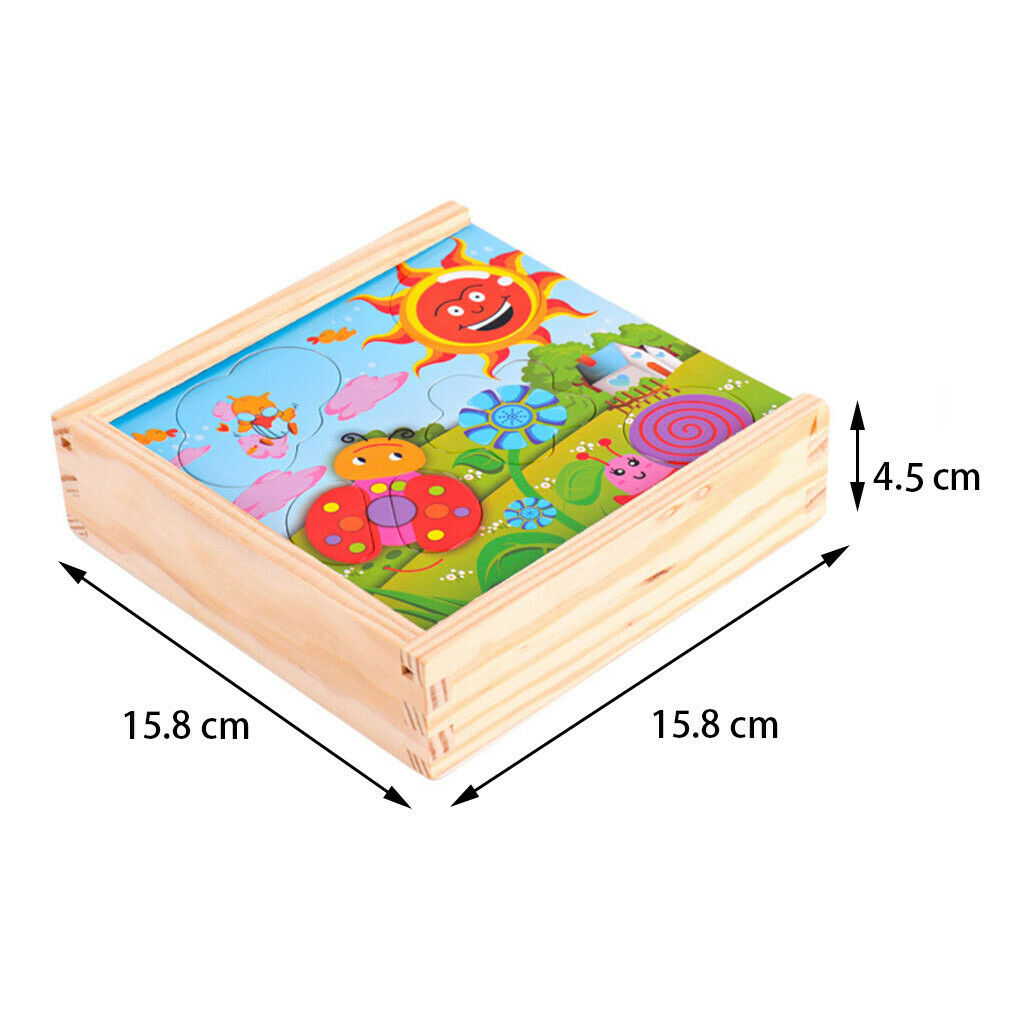 Puzzle Board Toys Shape Matching Early Education Weather Colors Development