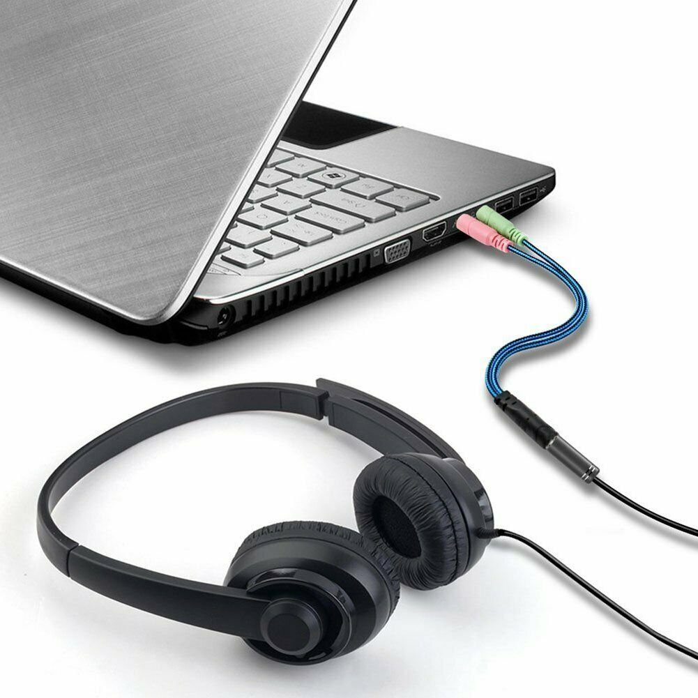 HyperX Splitter Cable Microphone and Headphone Jacks Gaming Headsets 1m