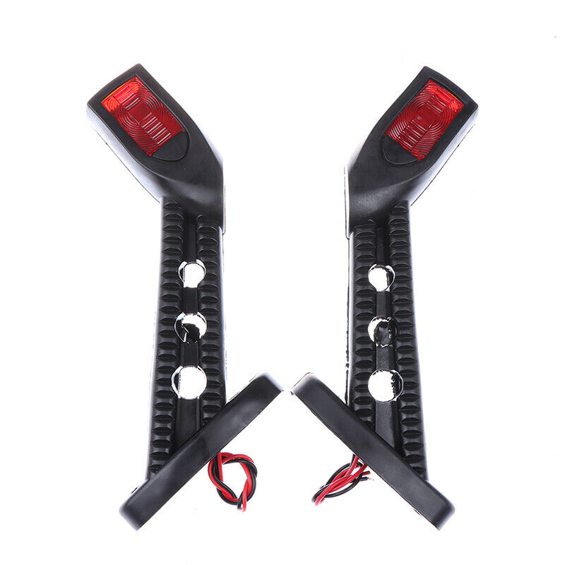 2xLED Side Outline Stalk Marker Lights Lamp For Trailer Truck Carvan Lamp 12BDD
