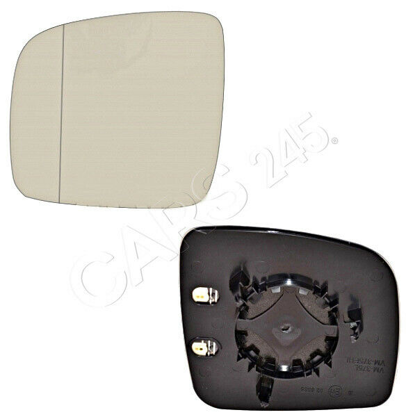 Side Mirror Glass Heated Aspherical Chrome LEFT Fits VW Transporter T5 2004-2009