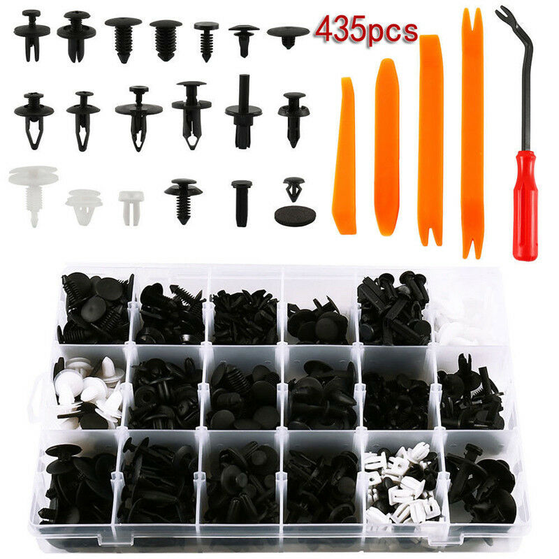 435pcs Plastic Clip Car Body Retainer Removal Push Pin Trim Rivet Panel Moulding