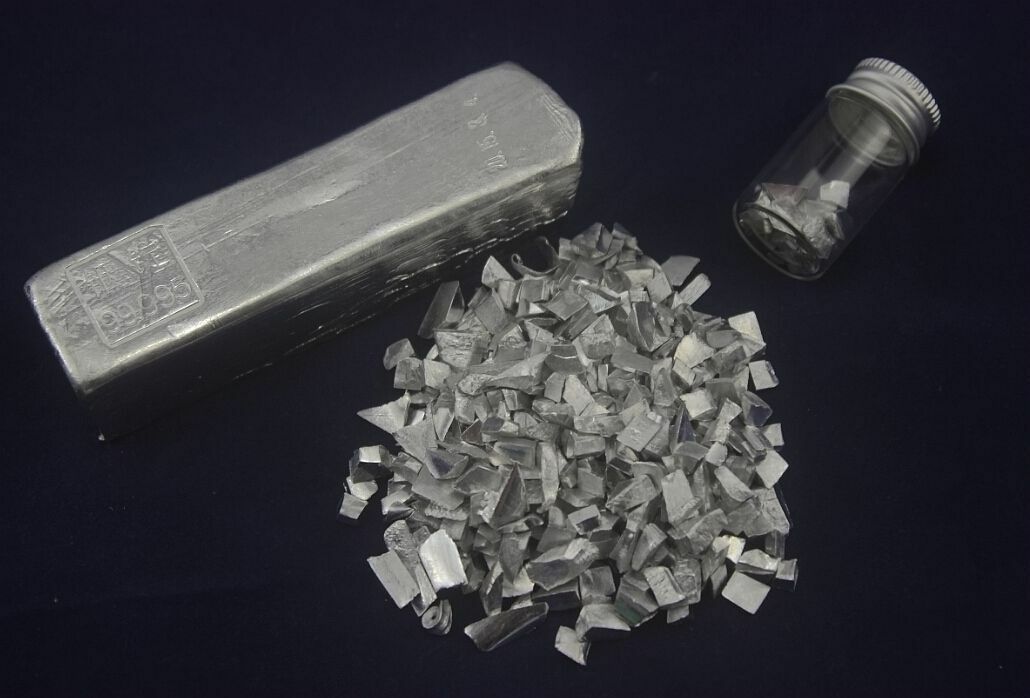 10 grams High Purity 99.995% indium in Metal Lumps Vacuum packing