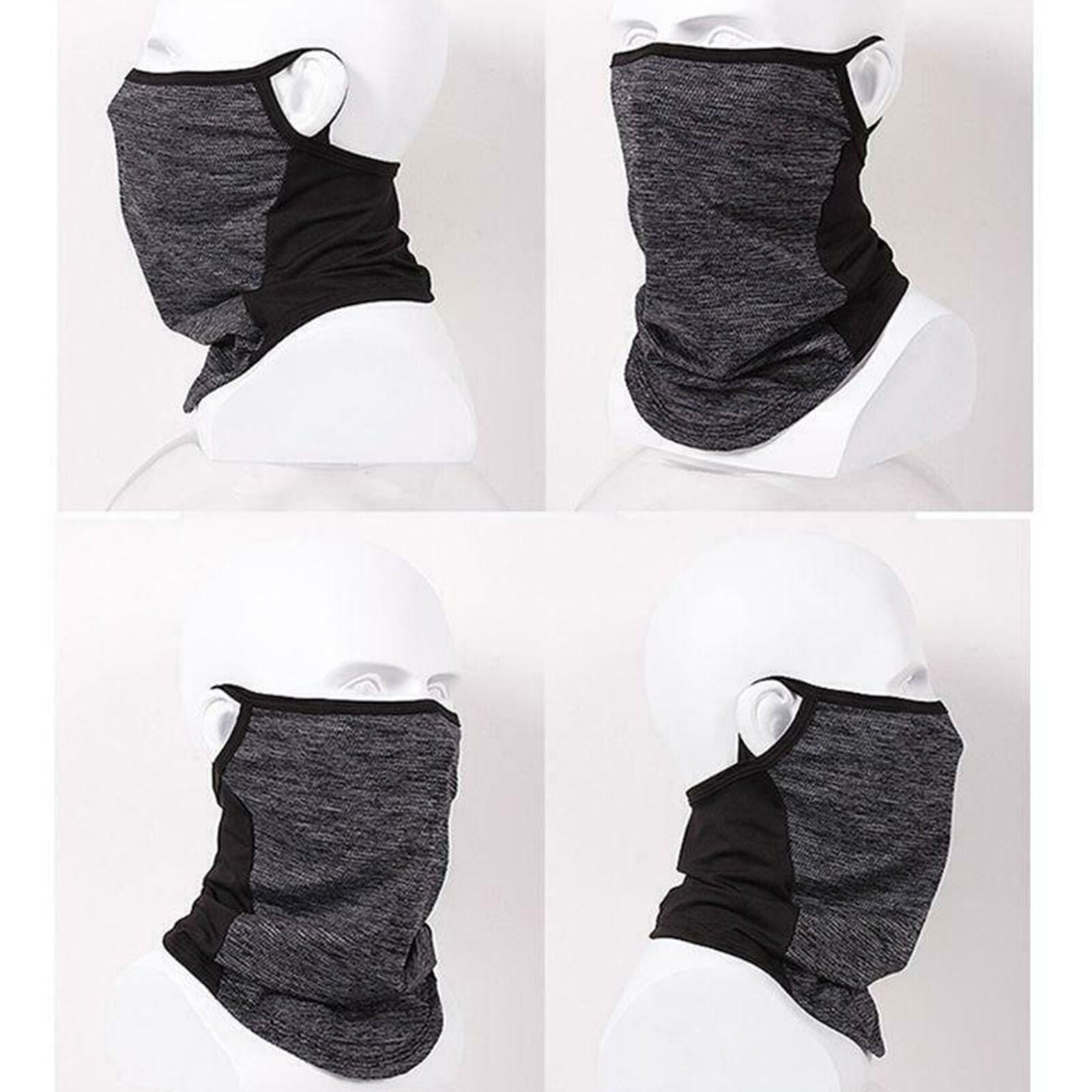 Cycling Earloops Neck Gaiter Face Cove Ice Silk Contrast Color Bandana Scarf hot