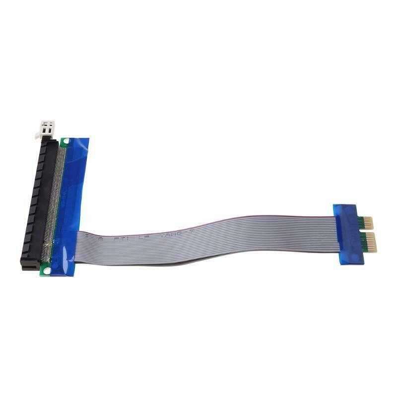 Flexible Flat Cable PCIe PCI Express 1x To 16x Extender Riser FFC PCI-E 1x-16x