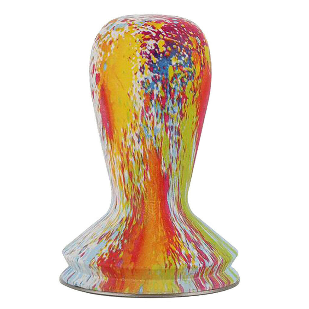 Stainless Steel Coffee Tamper Machine Espresso Press Flat Base Colorful