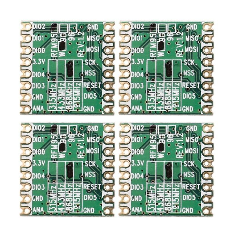 4PCS RFM95 RFM95W 868 RFM95-868MHz LORA SX1276 Wireless Transceiver Module FCCU4