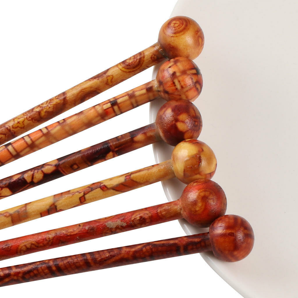16 Hair Sticks Long Hair Chopsticks Holder Wooden Hair Stick Pins Print 13cm