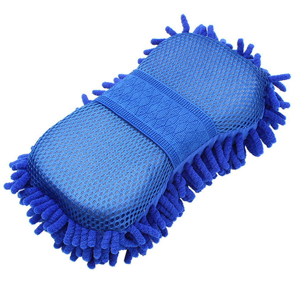 Microfiber Chenille Car Vehicle Care Washing Brush Sponge Pad Cleaning Too.l8