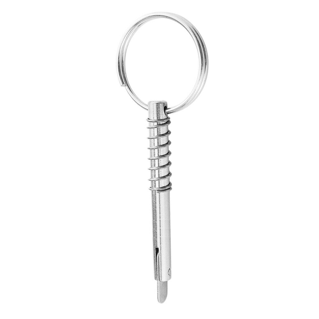 MagiDeal 6.3x76mm Quick Release Pin Deck Hinge Parts - 316 Stainless Steel