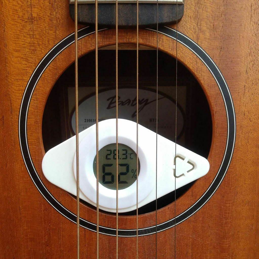 Digital Hygrometer Thermometer Adjust Humidity for Guitar Violin Cello Etc.