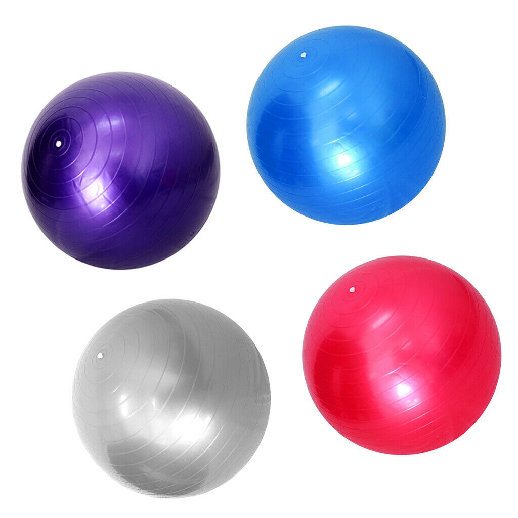 Purple Gym Ball Seat Ball Fitness Yoga Pilates Sports Ball In Door Fitness 45CM