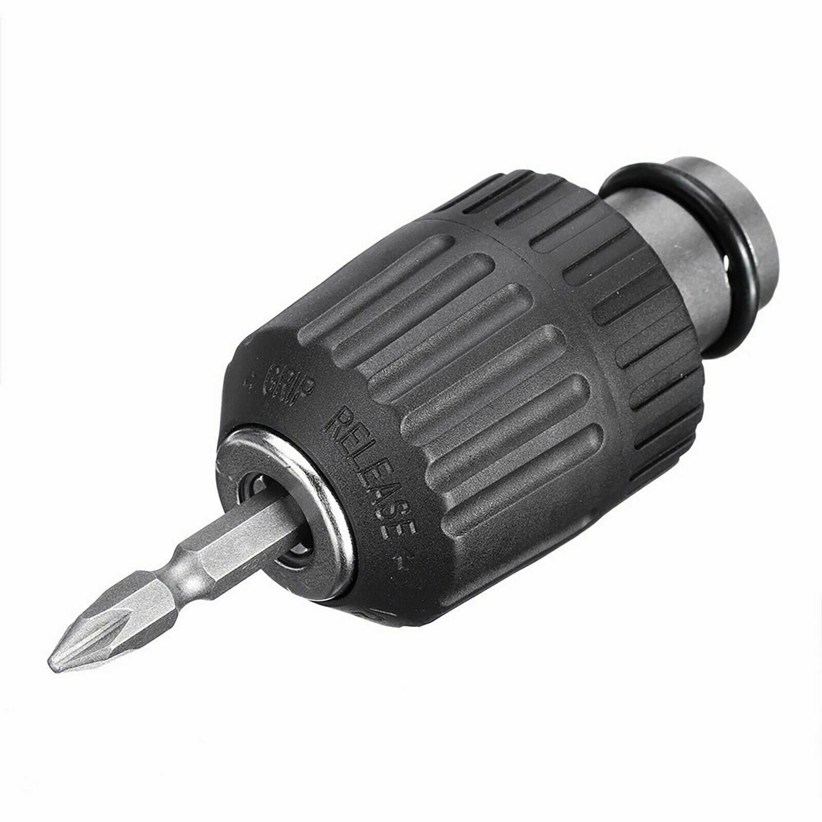 10pcs Air Impact Wrench Socket Set 1/2'' Square Drive Metric Drill Chuck Adapter