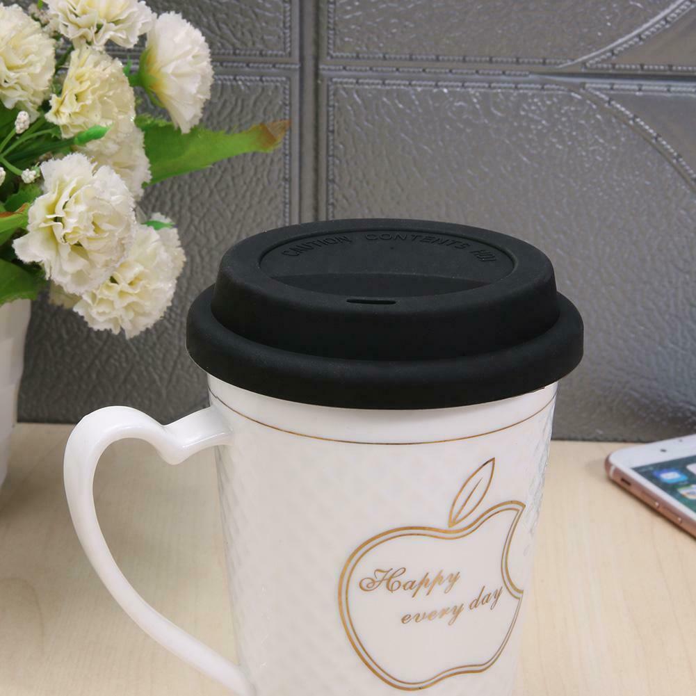 Silicone Leakproof Insulation Anti-Dust Cup Cover Tea Coffee Sealing Lid Cap