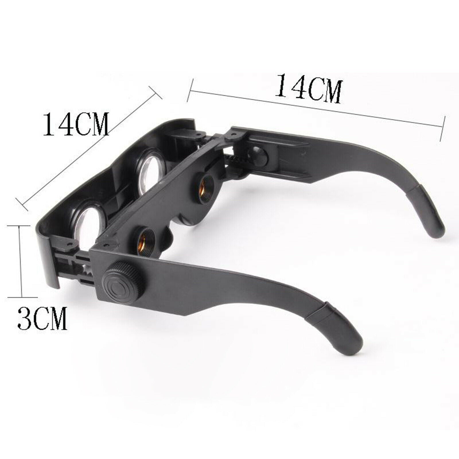 Adjustable ABS Focus Glasses Telescope Magnifier Binoculars For Fishing