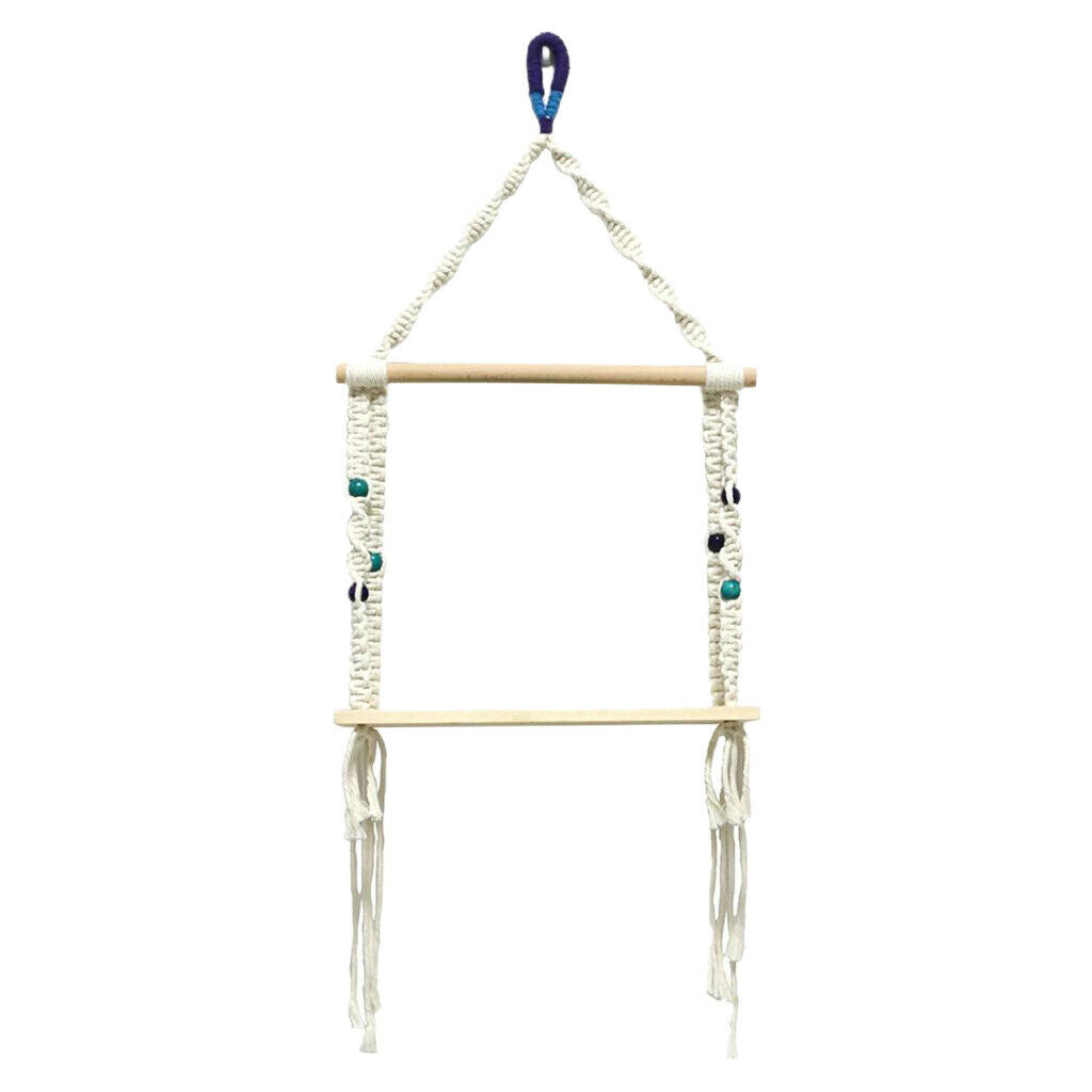 Bohemian Tapestry Shelf Wall Hanging Floating Rack Backdrop Decoration Craft