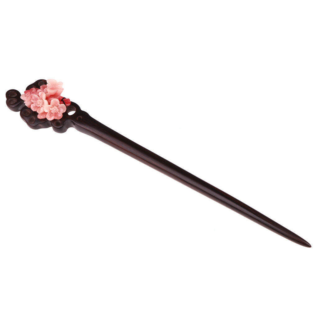 Ladies Ebony Wood Hair Chopsticks Hair Stick Hair Accessories Pin Casual Women -