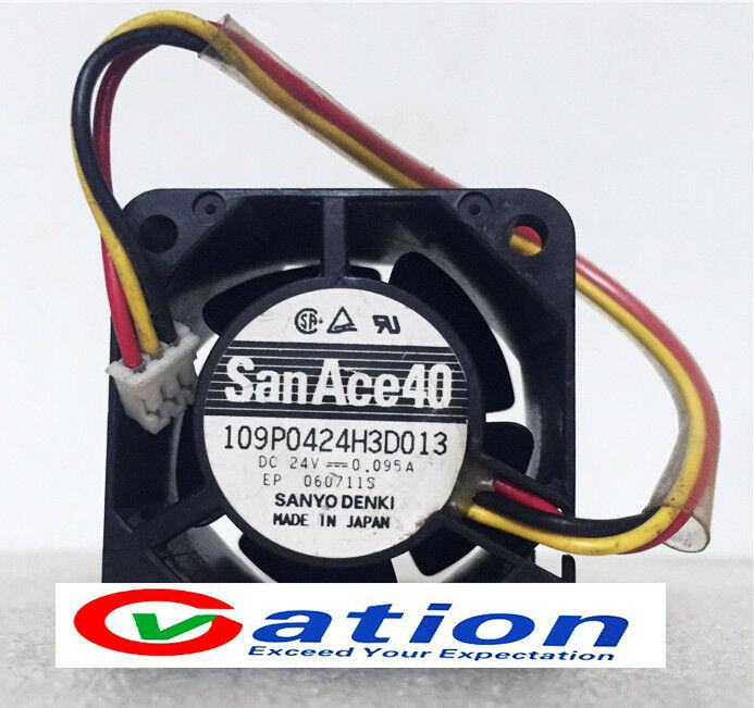 For 1pcs SANYO DENKI FAN 109P0424H3D013 4028 24V 0.095A