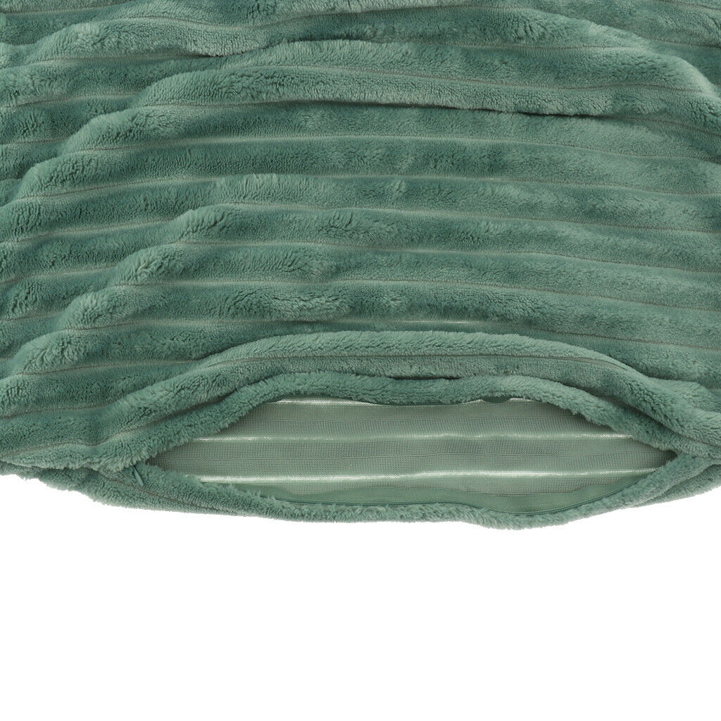 2X 40cm Strip Velvet Cover for Seat Cushions Tatami Pad Protector Green