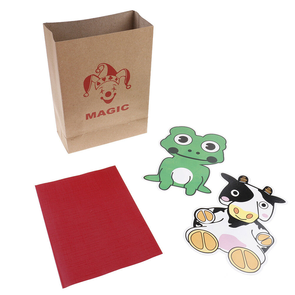 1Set  magic tricks cute frog cartoon animals stage interactive magical pro.l8
