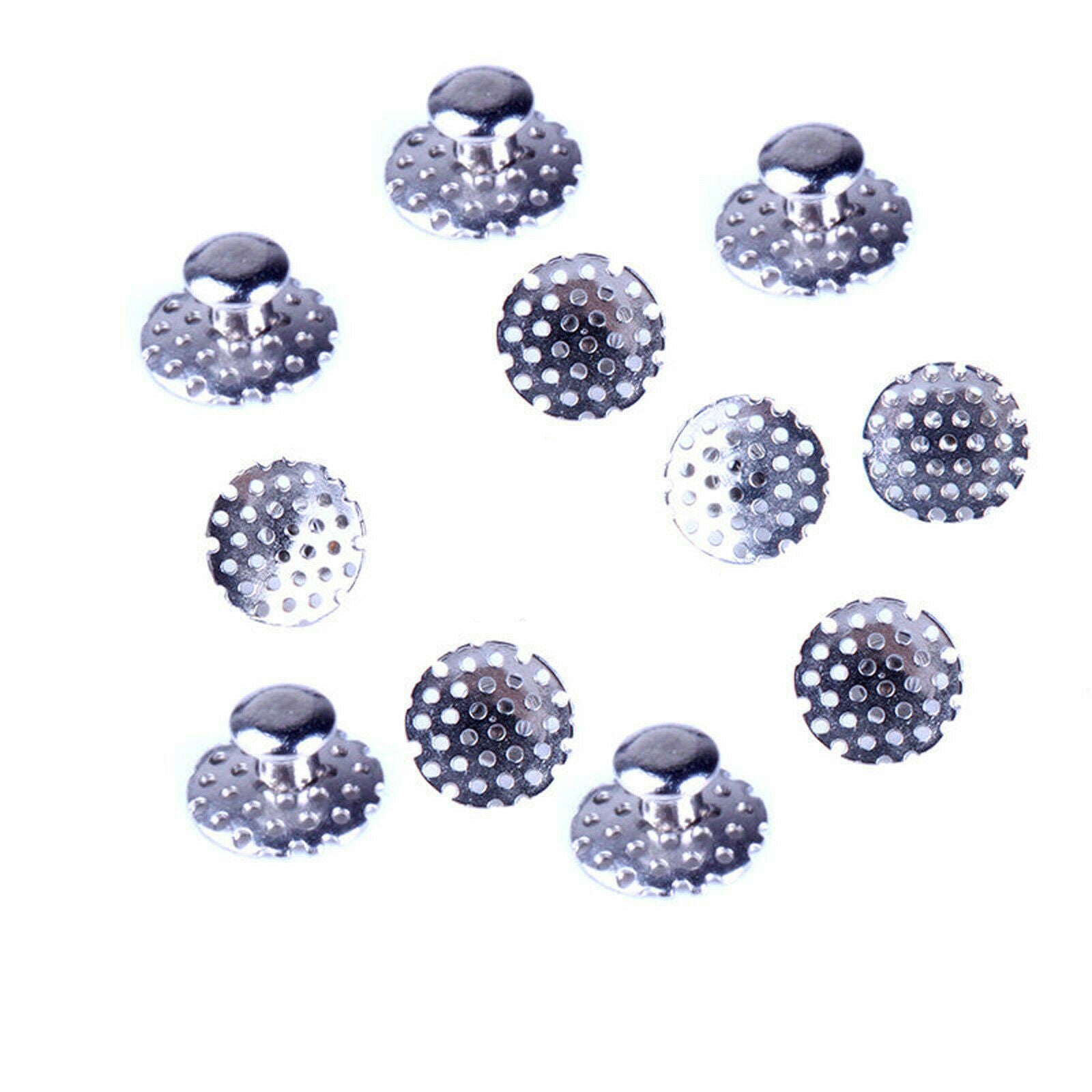 50 Pcs Denal Orthodontic TOMY Round Perforated Hollow Lingual Buttons with Holes