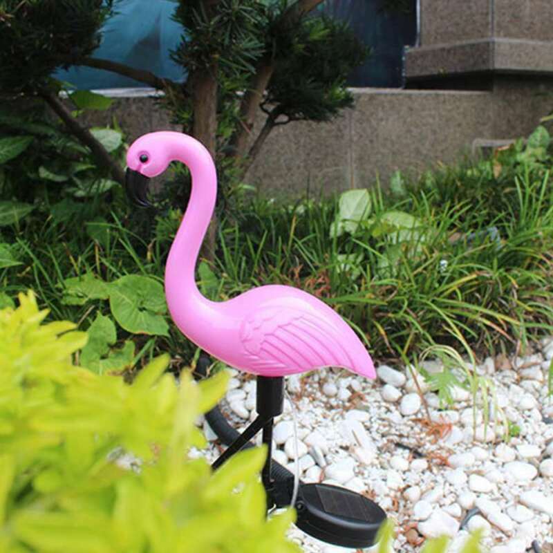 Led Solar Garden Light Simulated Flamingo Lawn Lamp Waterproof Solar Led Lights