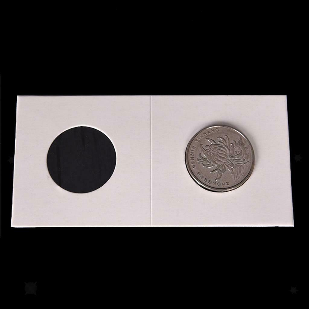 50 Pieces Cardboard Coin Collecting Holder 2x2 Coin Flips Assorment - 25mm