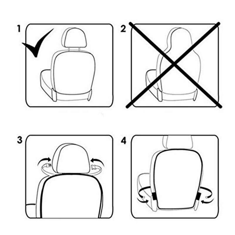 2pcs Car Seat Back Protector Pads Seat Cover Protector Car Anti Kicking C.l8