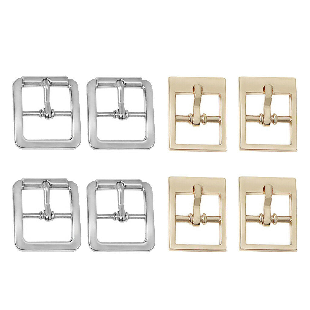 8 Lot Metal Sliding Buckles Tri Glide 3 Bar Bag Belt Webbing Strap Adjuster