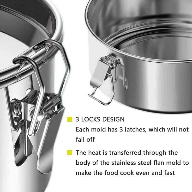 Flan Mold Pot in Cooking Bakeware Pressure Cooker Accessories Come with Rack