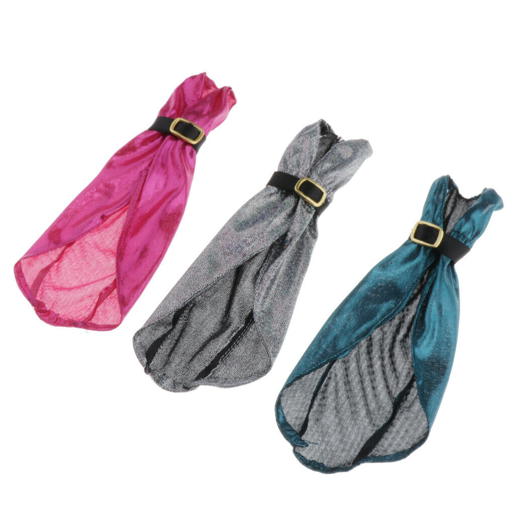 Set of 3 Color  Clothing V-neck Evening Dress for 1/6 Blythe BB Accessory