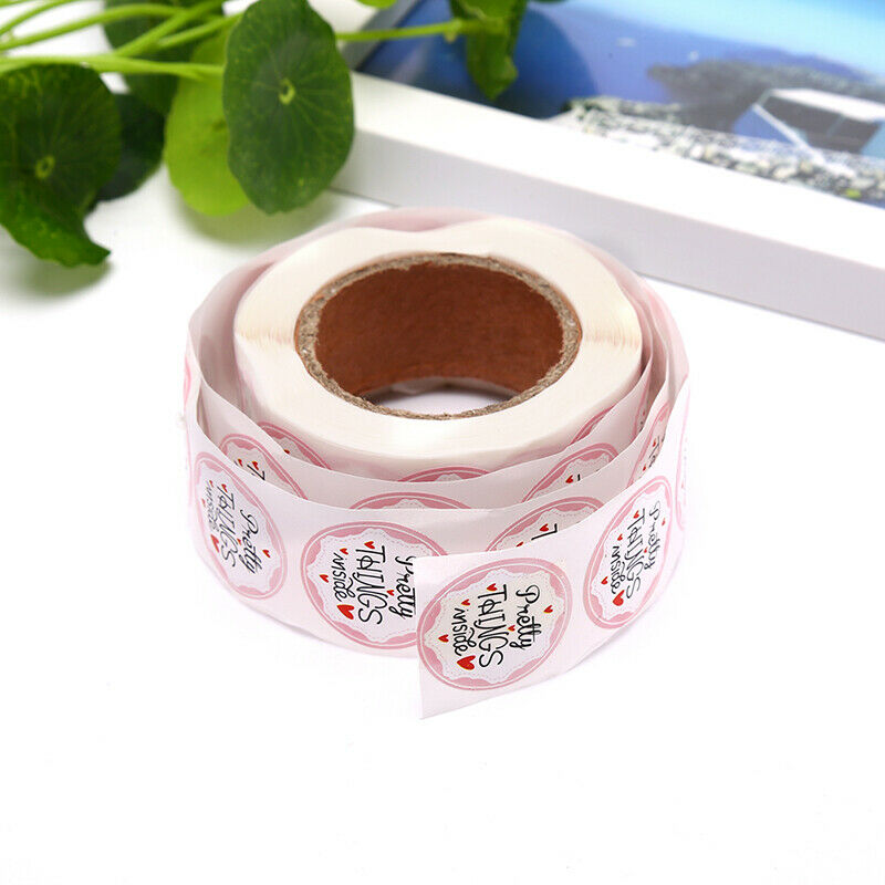 500Pcs/roll Round Christmas Decor Stickers Cute Handmade Seal Lables Stic.l8