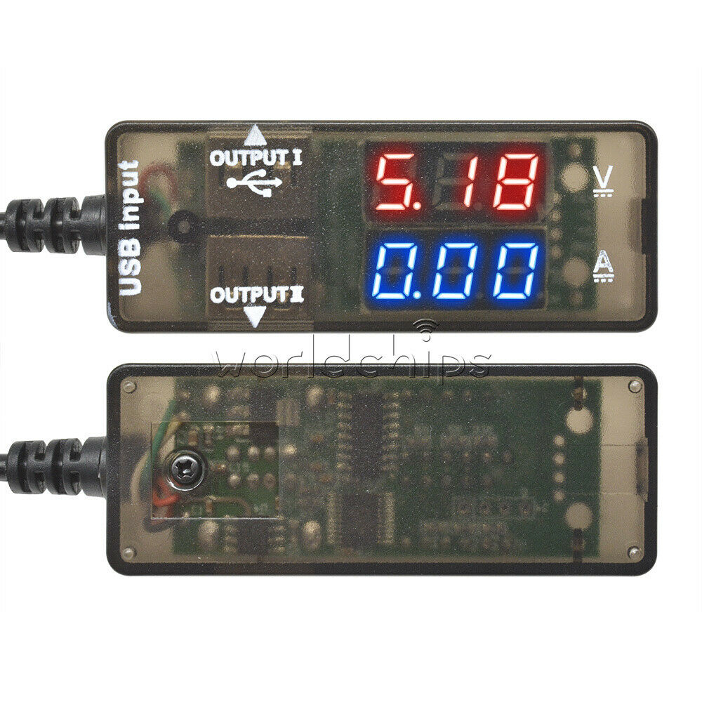 Red+Blue 0.28â€³ LED USB Charge Doctor Voltage Current Meter Tester Power Detector