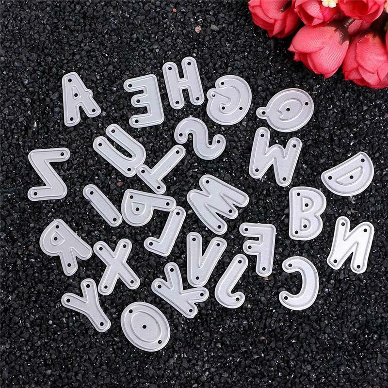 Alphabet Cutting Dies Stencils DIY Scrapbook Album Paper Card Embossing Craft
