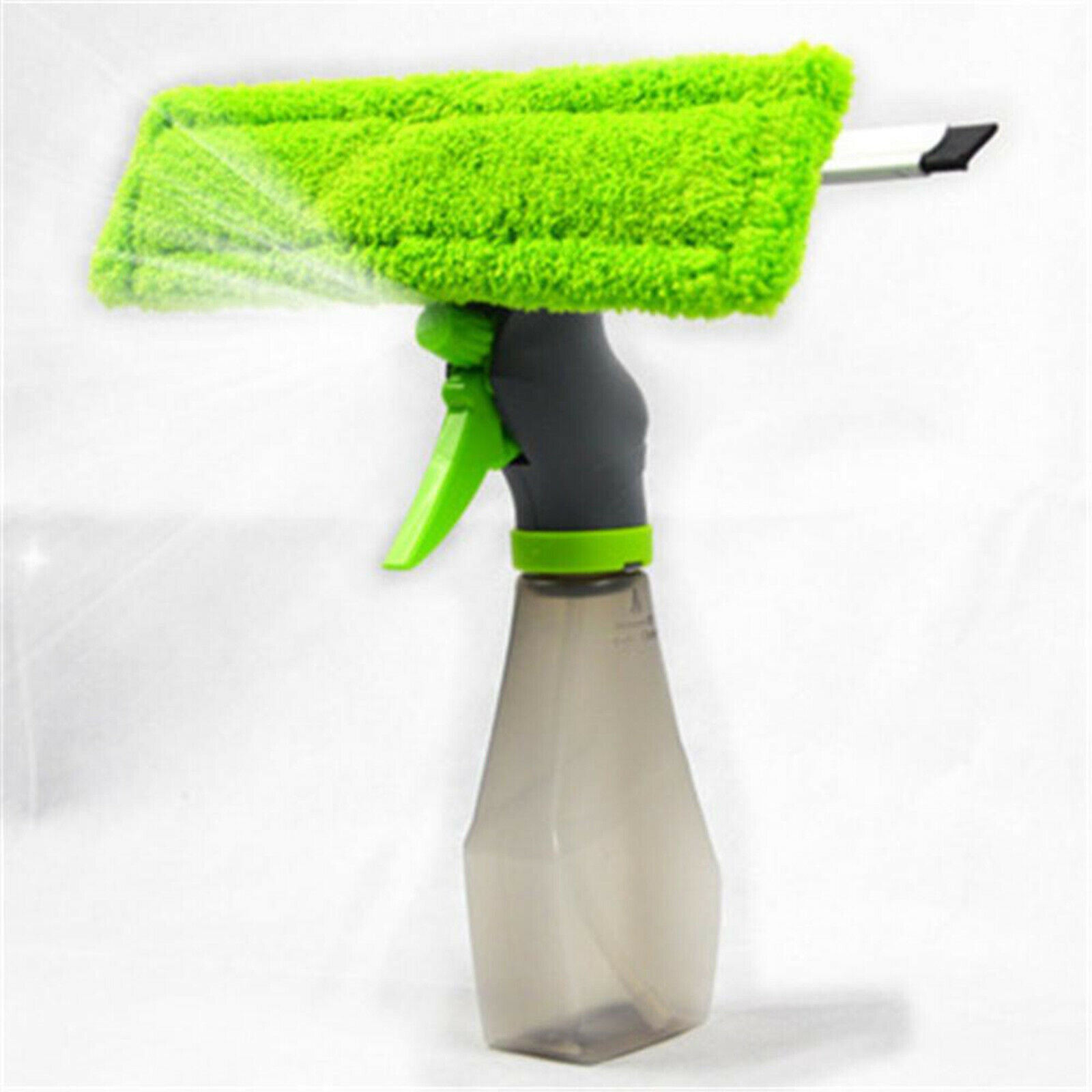 3-in-1 Window Cleaner Tool Kit Spray Bottle Rubber Squeegee Glass Cleaning