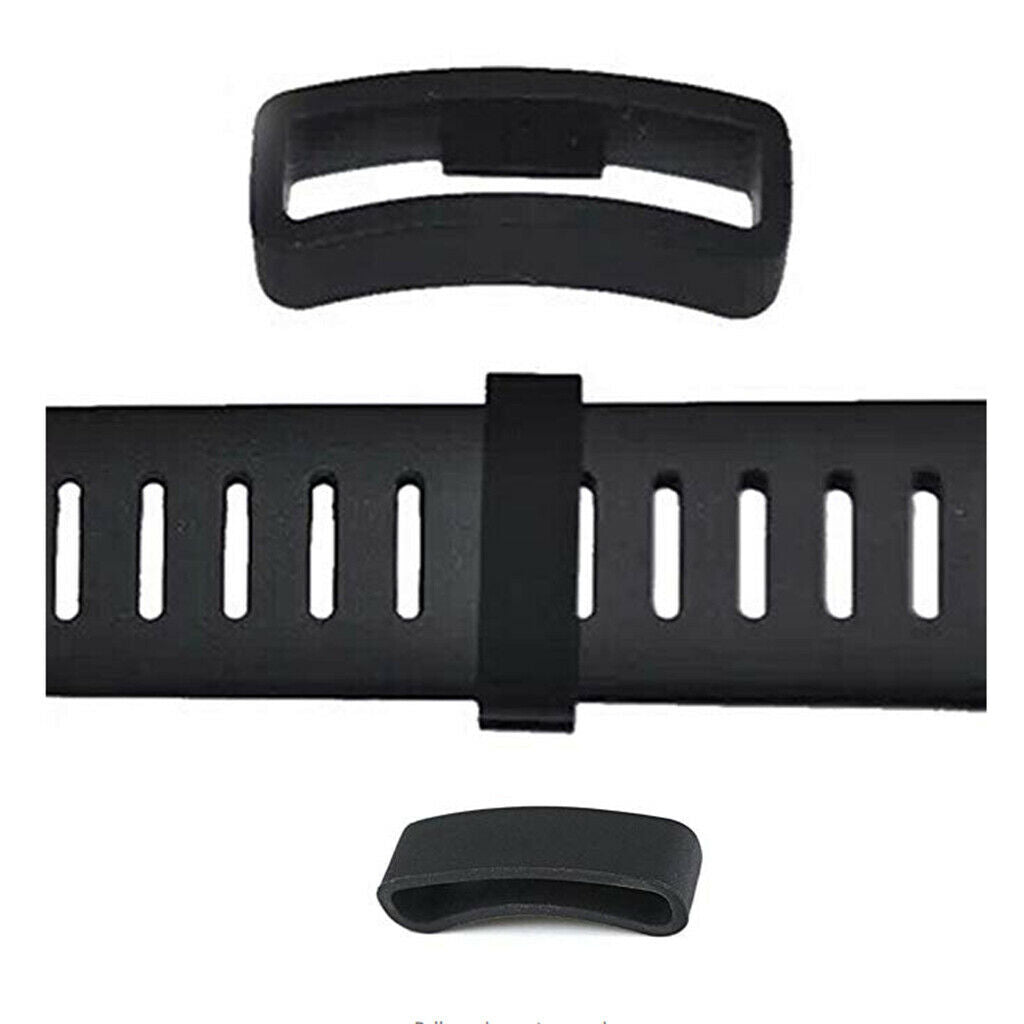 10pcs Fastener Ring for Sunnto Core Watch Strap Security Holder Keeper Black