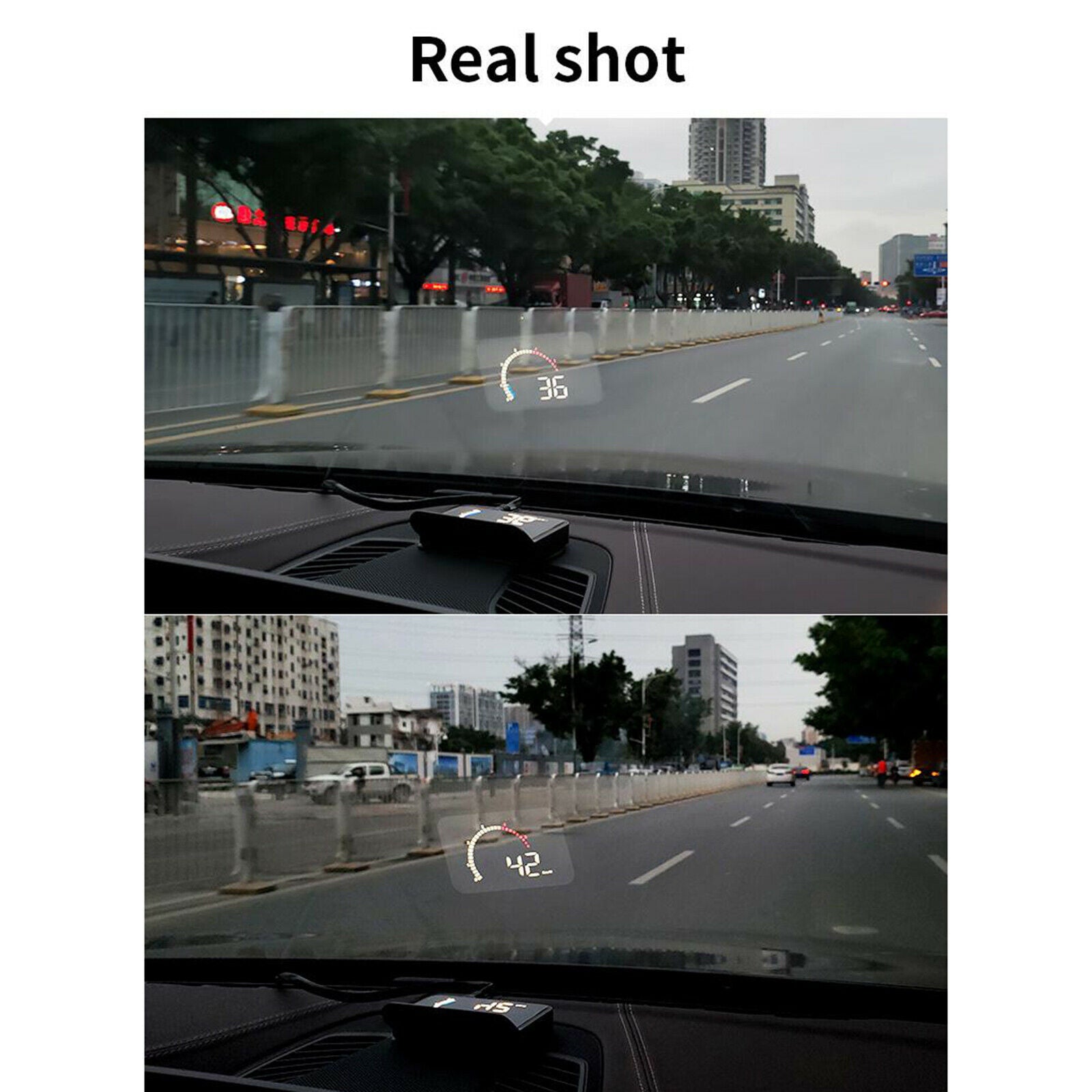 M13 Auto Vehicle HUD Head Up Display OBD2 II EUOBD Overspeed Warning System