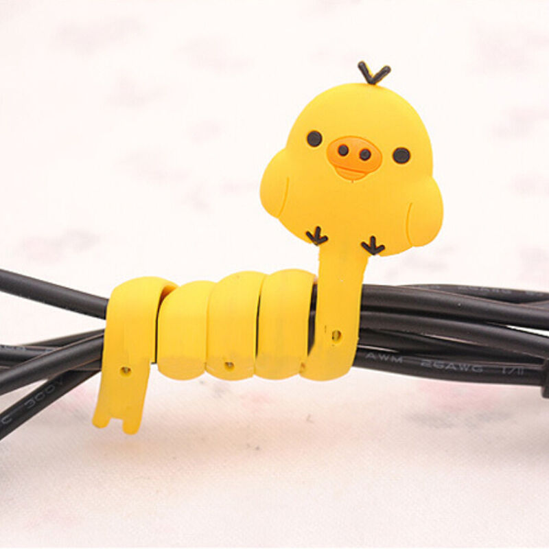 Animal Earphone Headphone Wrap Cord Wire Cable Holder Winder Organizer 2p.l8