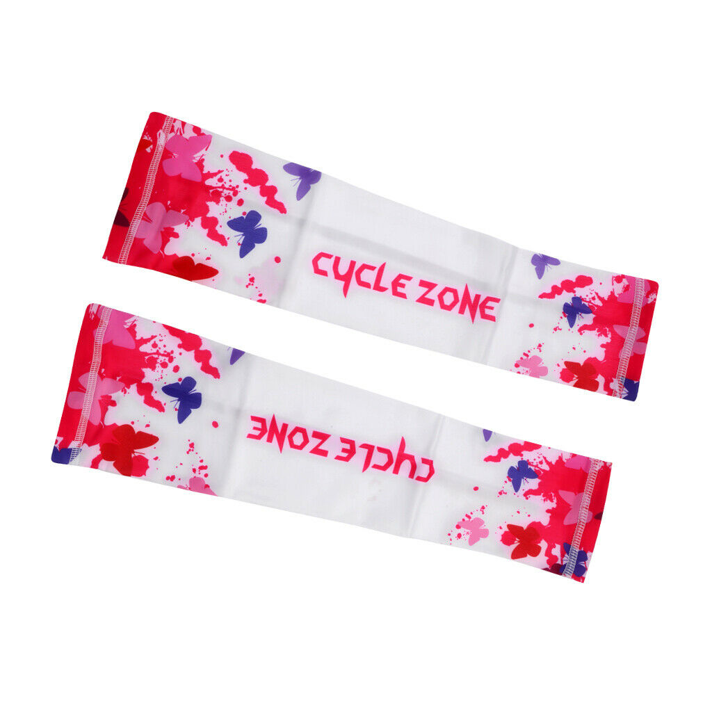 Cycling Golf Fishing Arm Sleeves Quick Drying Sun UV Protection XL Red