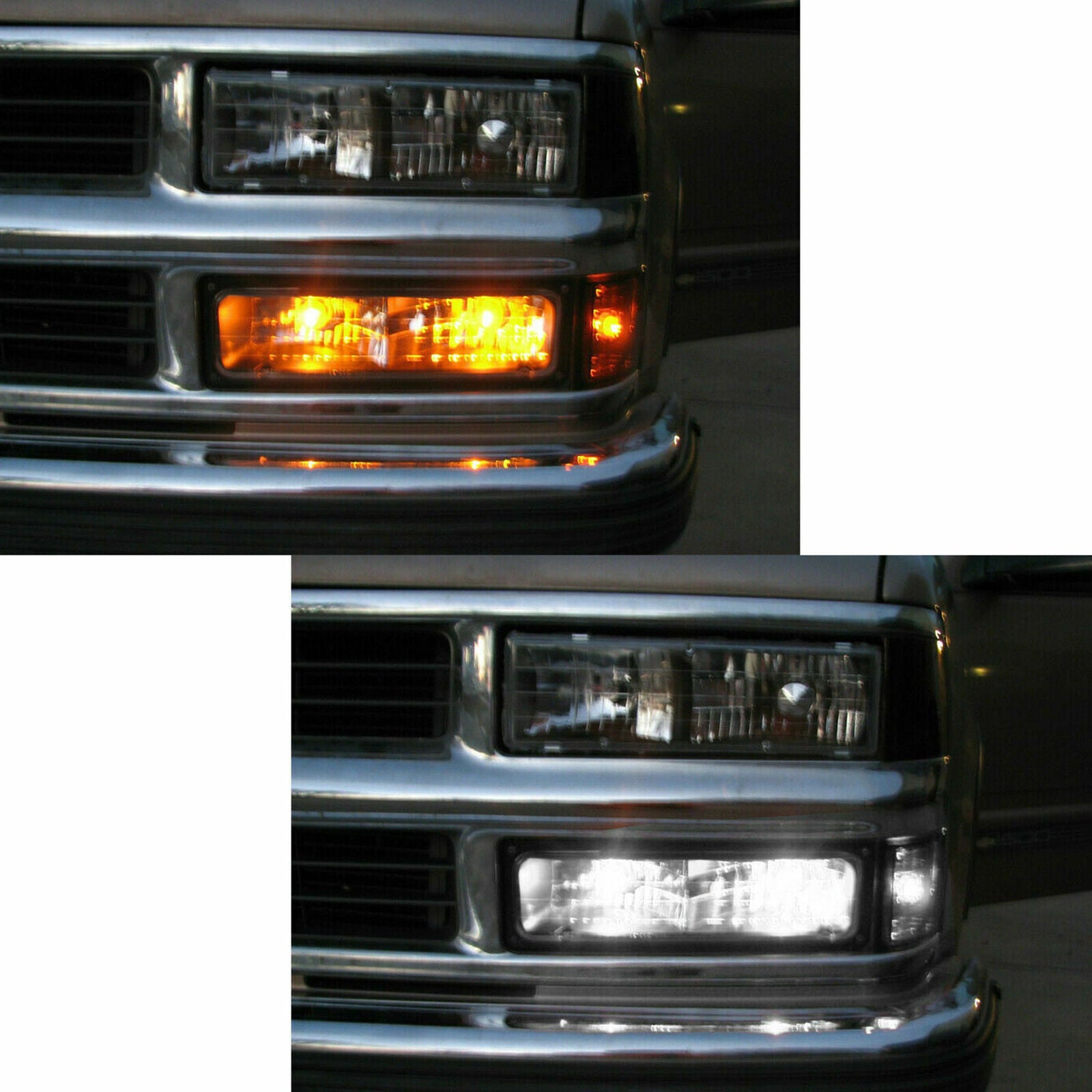 2x 2357 Switchback White/Amber LED Turn Signal Light Bulbs for Chevy C1500/K1500